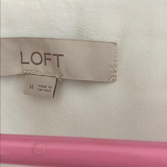 LOFT Cream Blouse - Picture 2 of 4